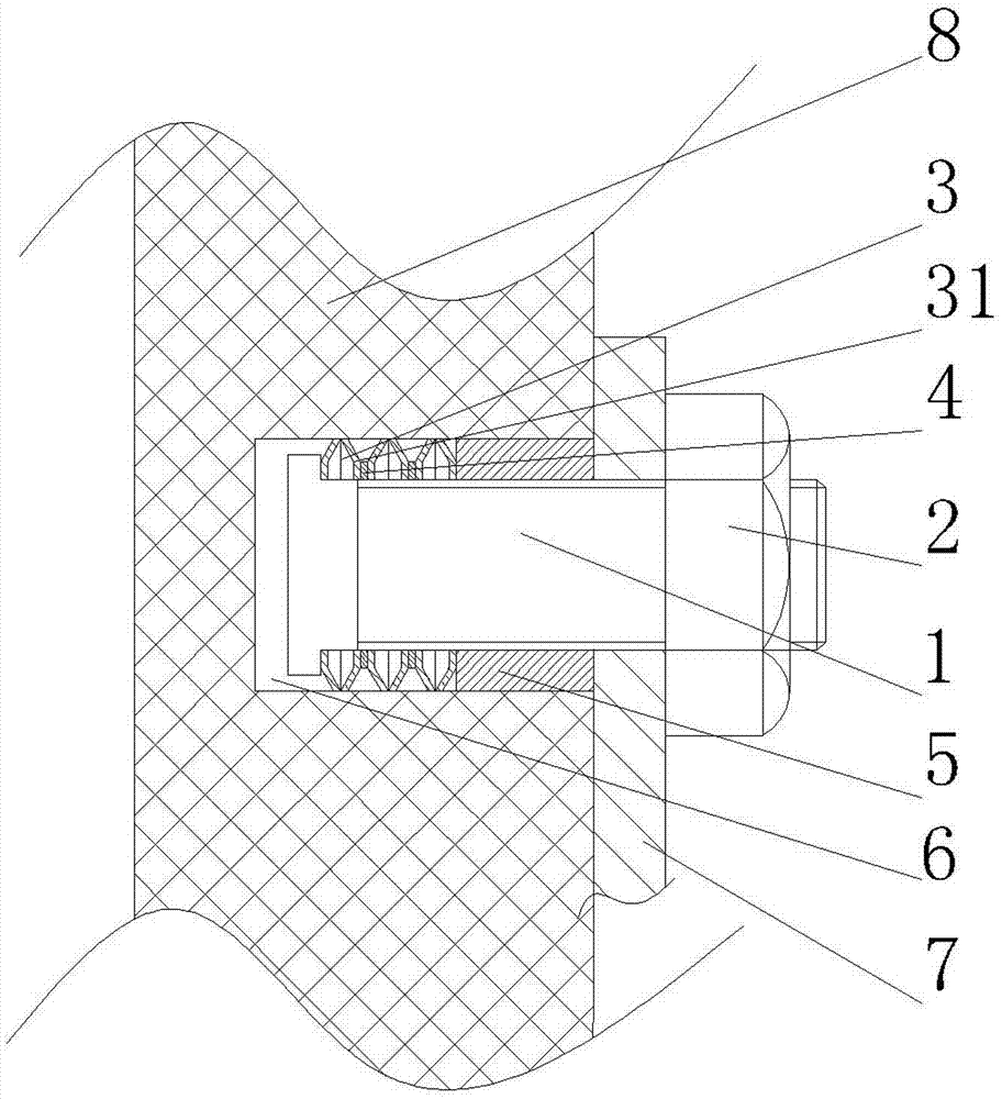 Folded expansion bolt