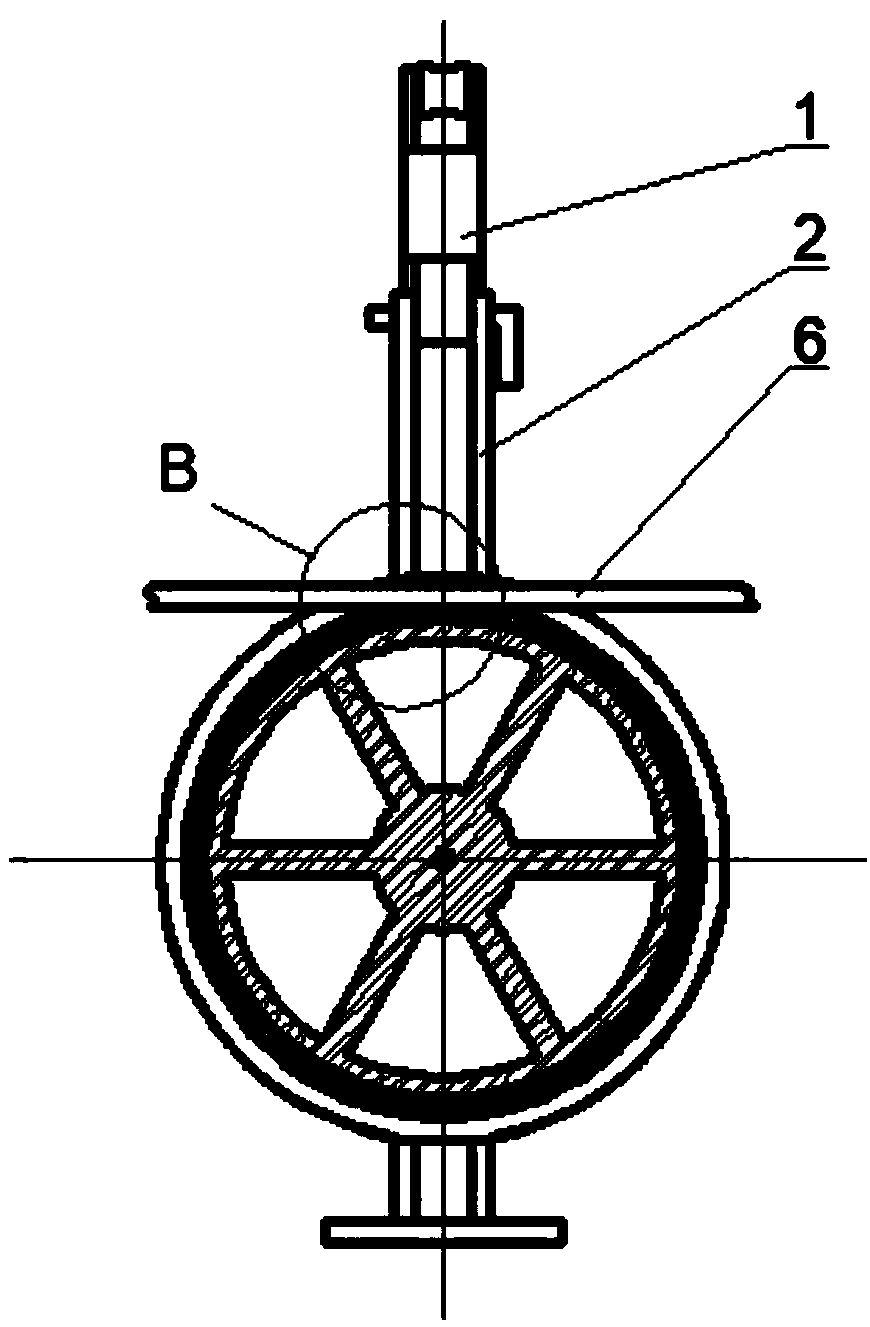 Pulley device for reducing friction of paying-off construction