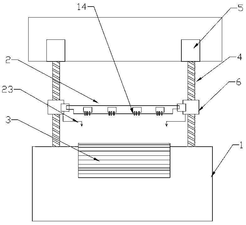 Welding machine for copper sheet winding and collector column pin of high-power transformer