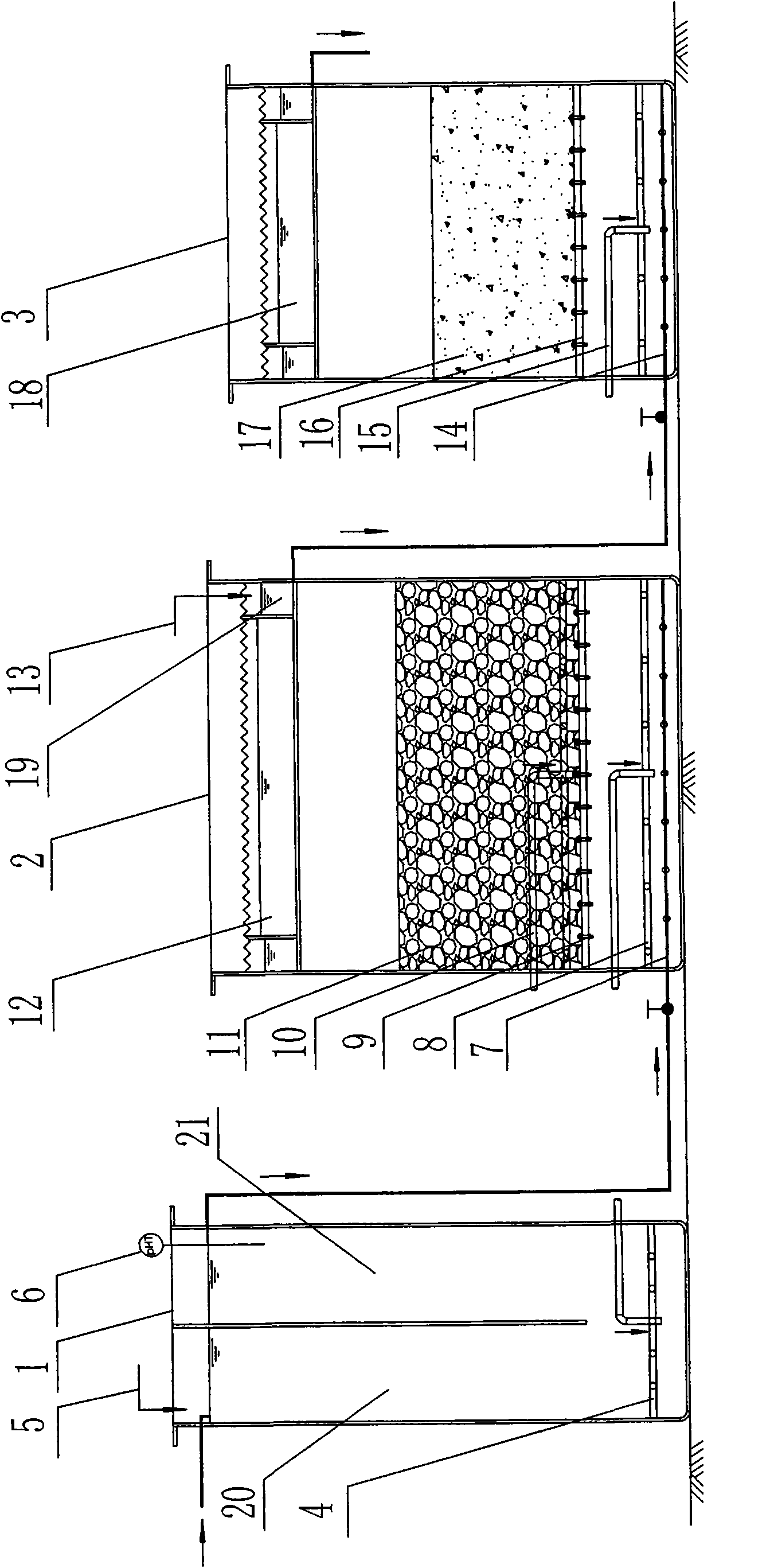 Method and device for multicomponent oxide pretreatment of organic electroplating waste water