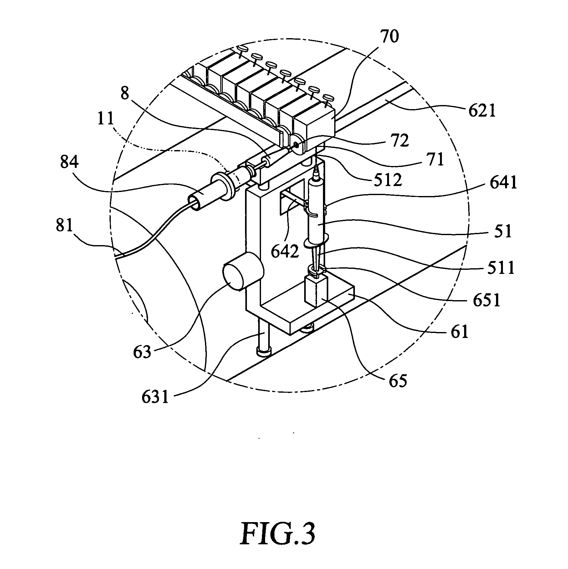 Disposable saline water cartridge module for radiopharmaceuticals dispensing and injection system