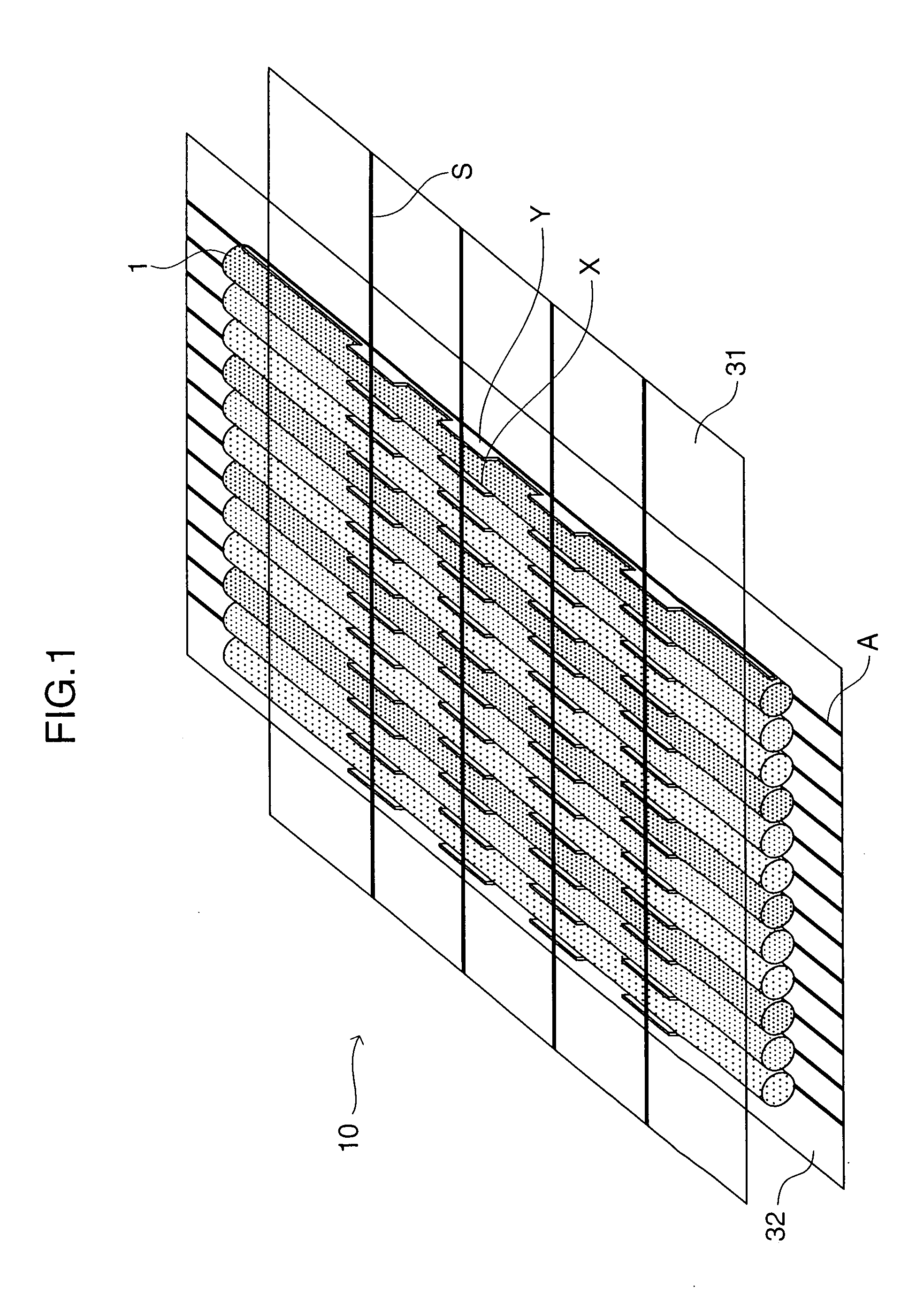 Arc tube array-type display device and driving method thereof