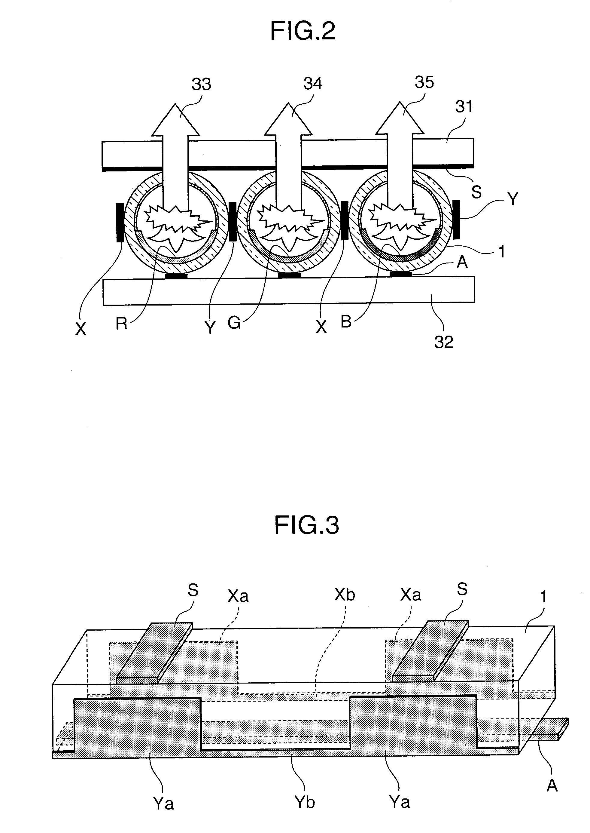 Arc tube array-type display device and driving method thereof