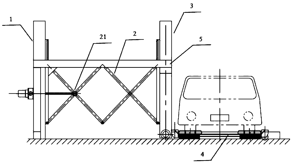 Parking device and parking method