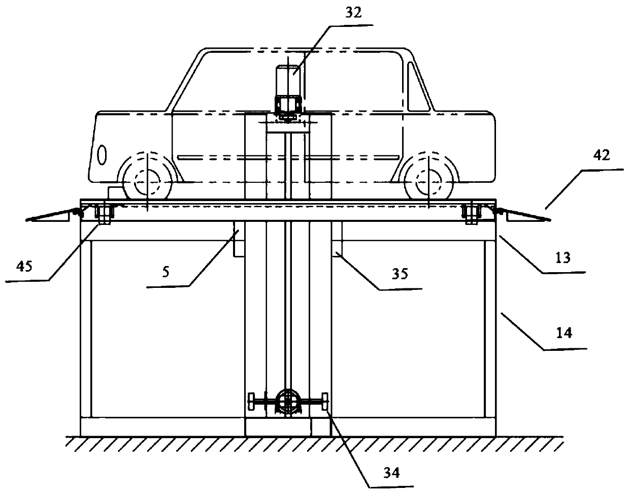 Parking device and parking method