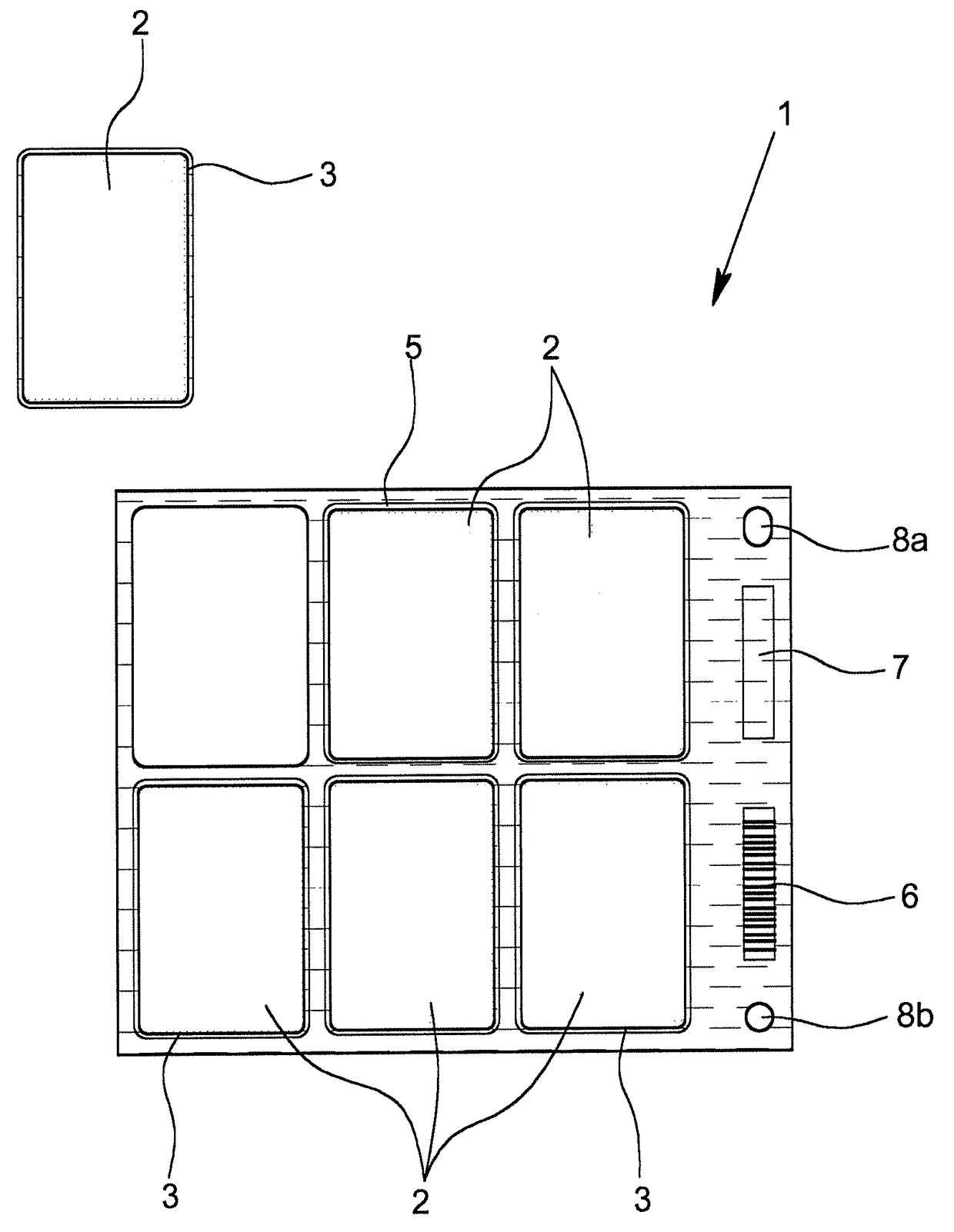 Carrier sheet for a plurality of information (media) carriers