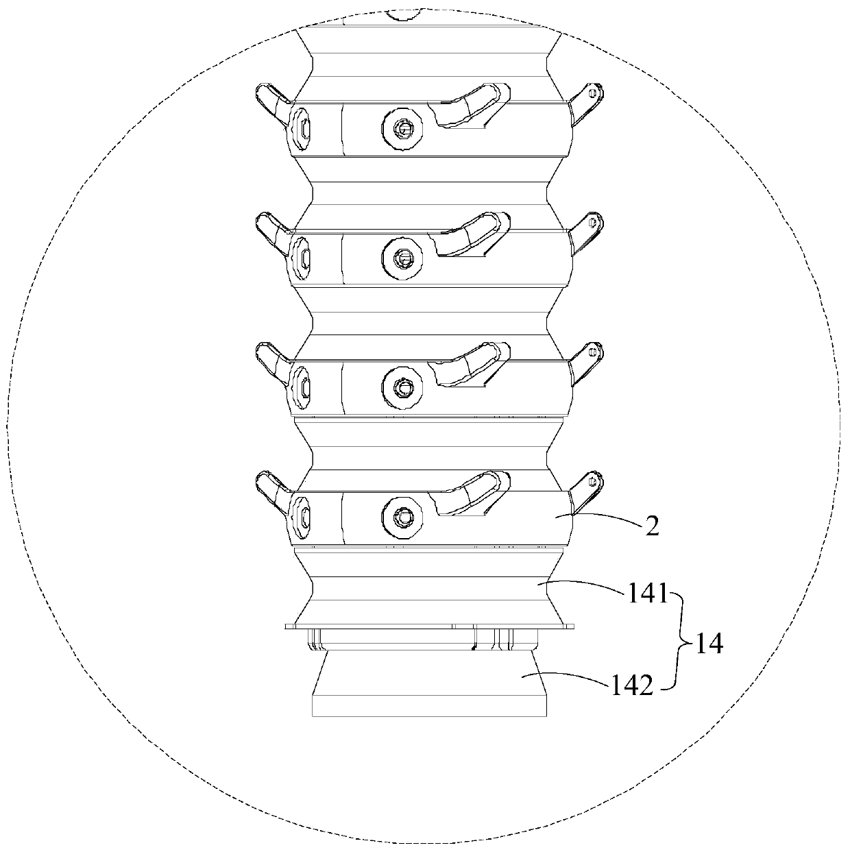 Polishing process and rotary polishing device adopted by same