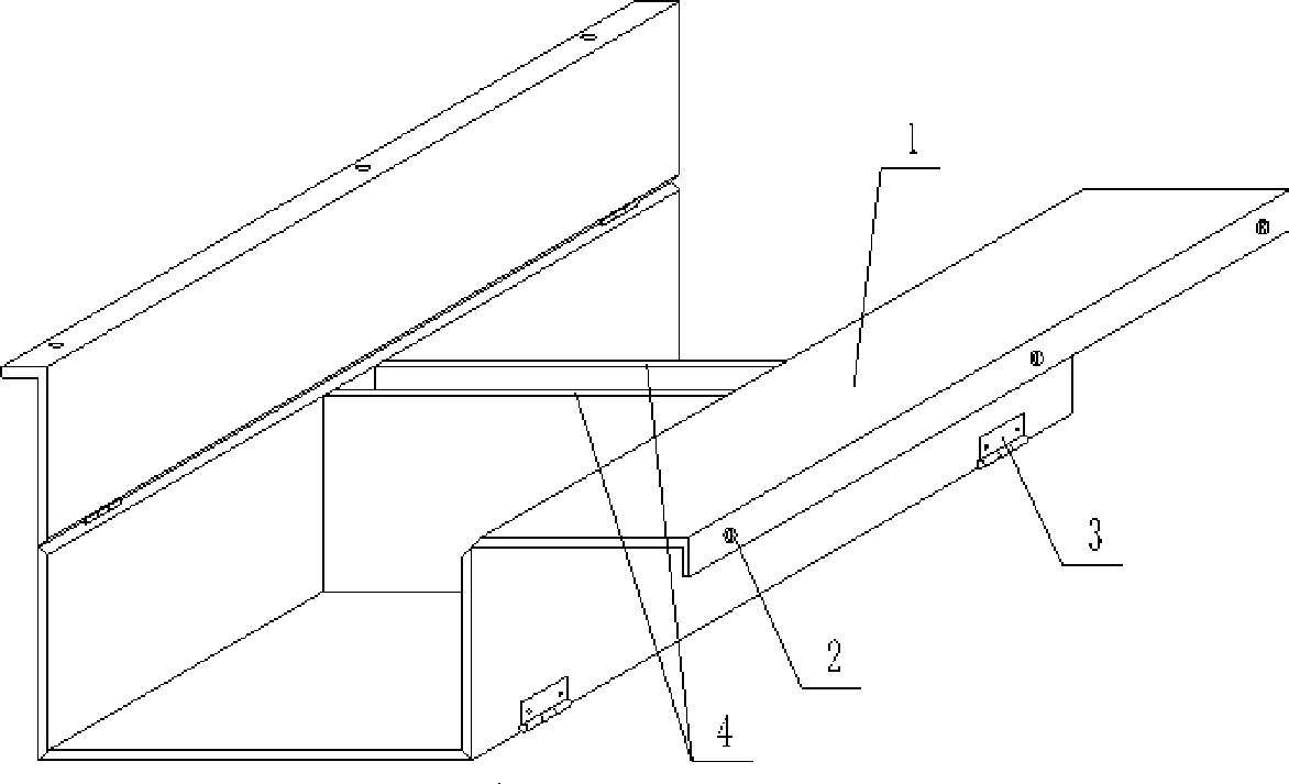 Mold for molding hollow thin wall component for filling concrete