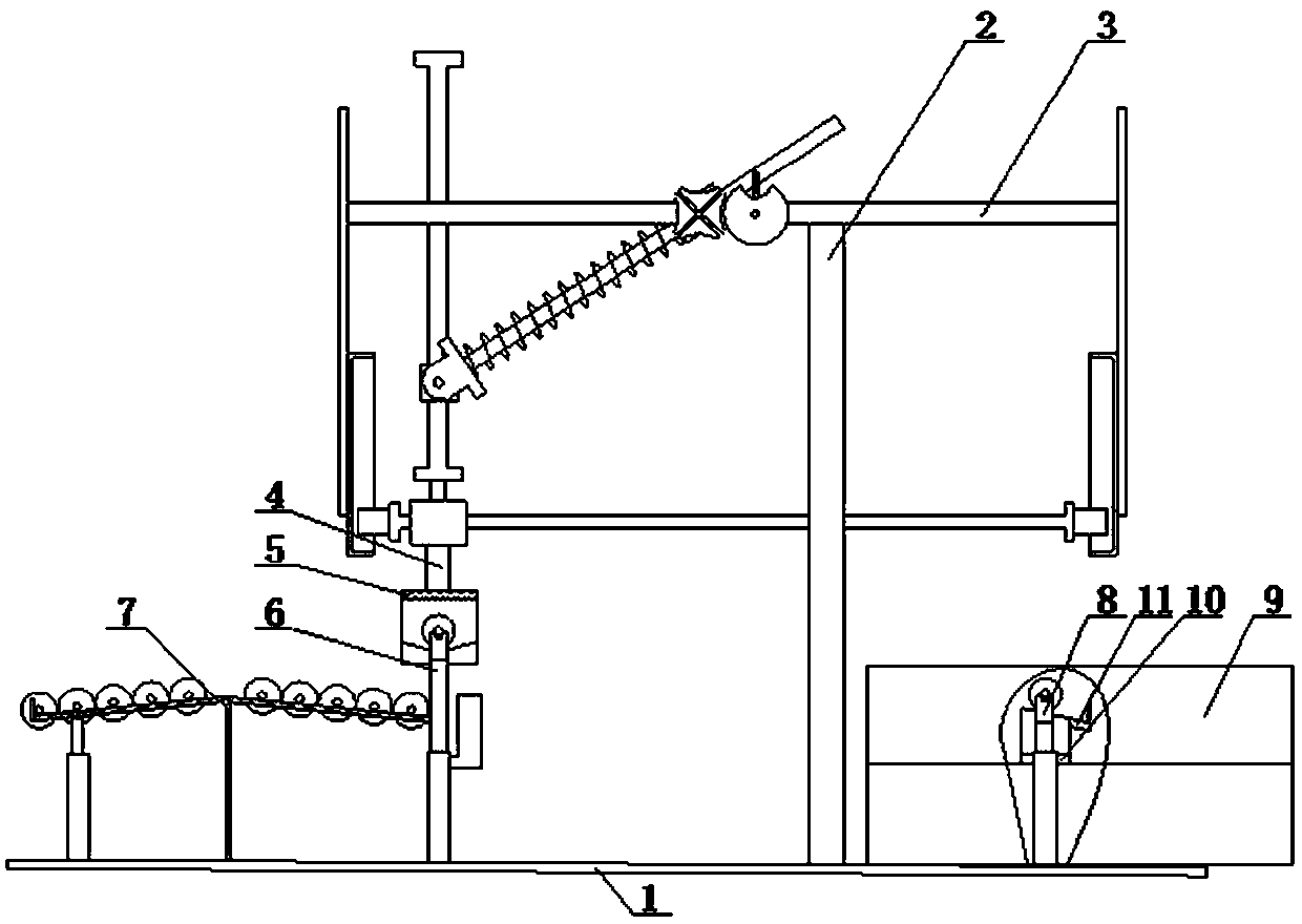 Feeding and discharging manipulator for numerical control milling machine
