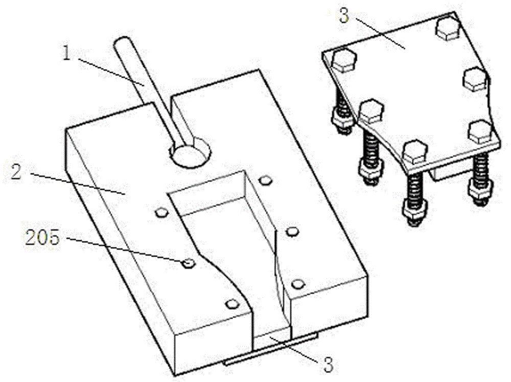 Clamp for tensile strength test of material