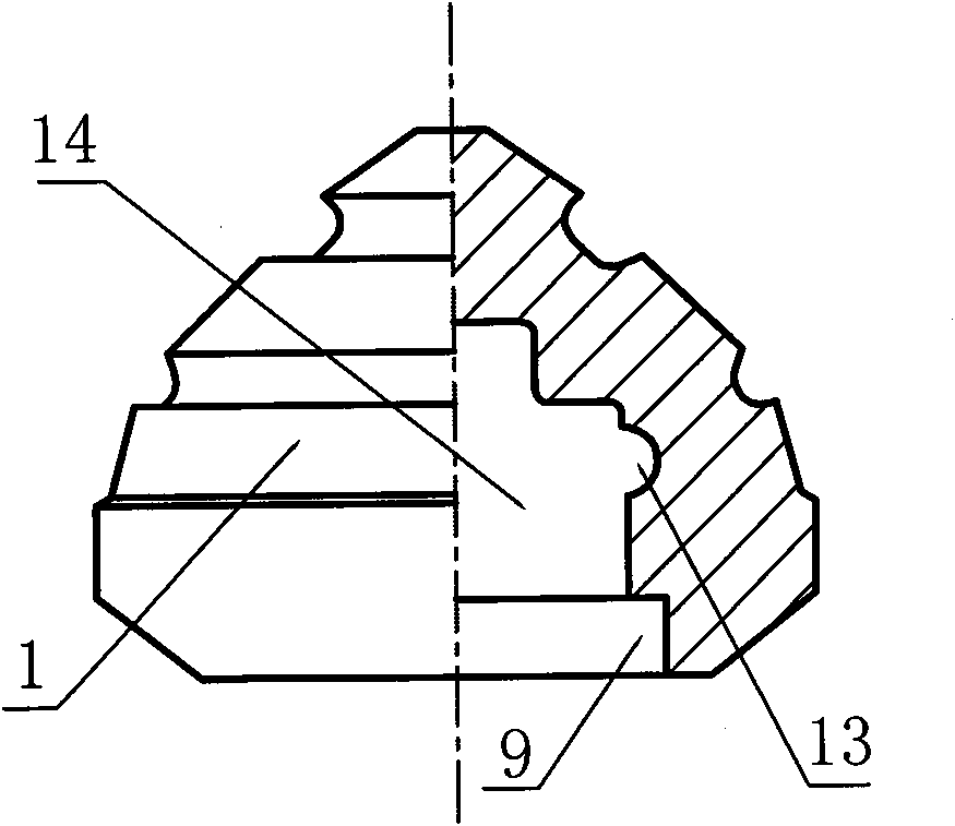 Bearing seal of single-sealing ring cone bit