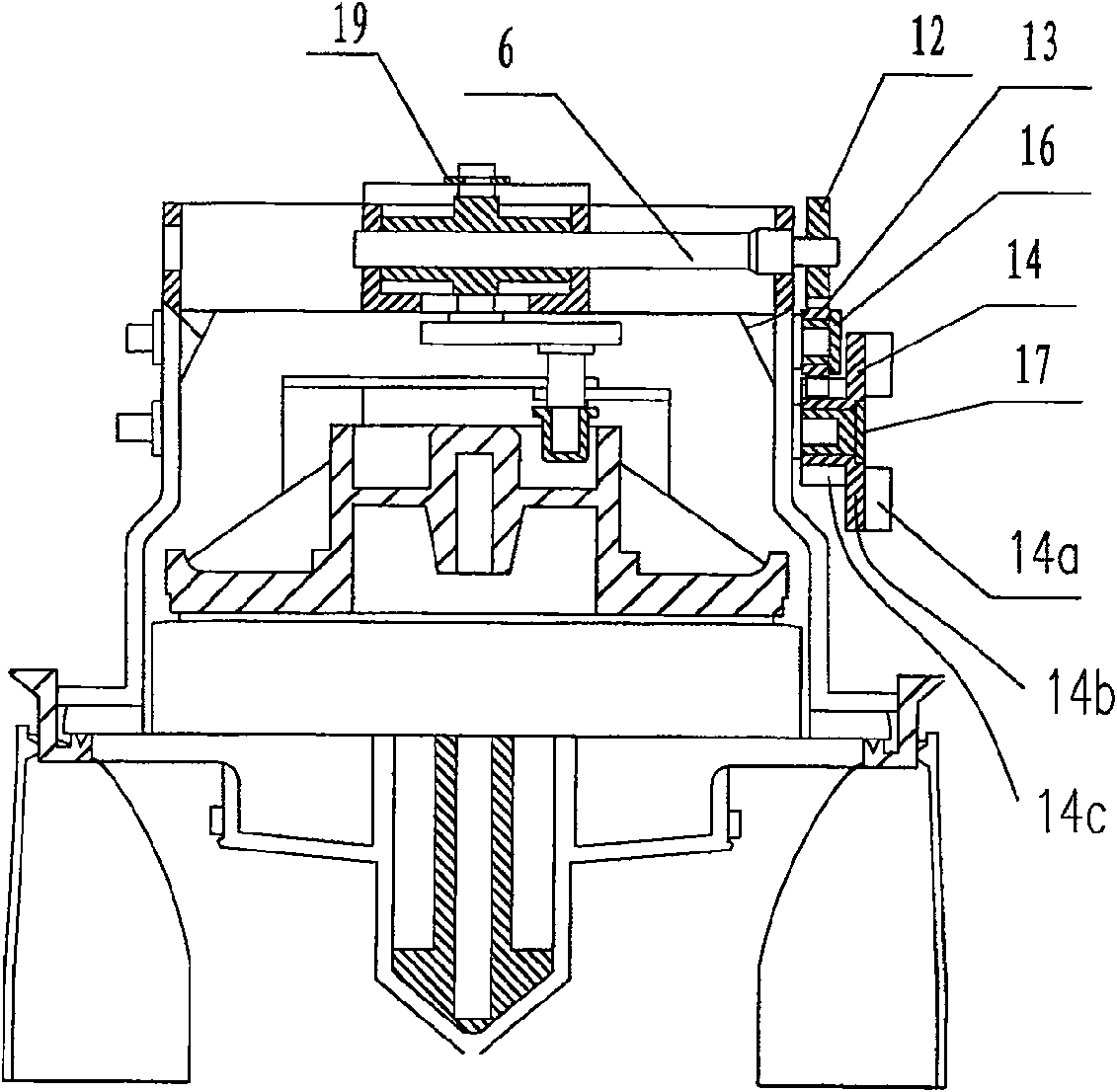 Gas meter movement embedded transmission mechanism