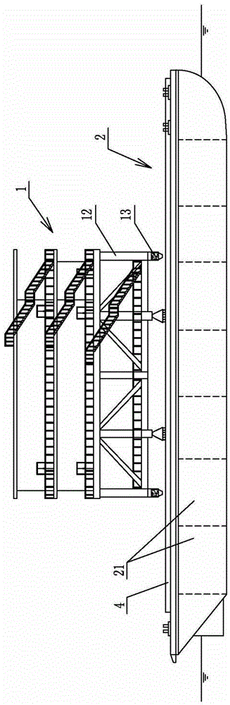 Buoyancy type mounting method for offshore boosting station