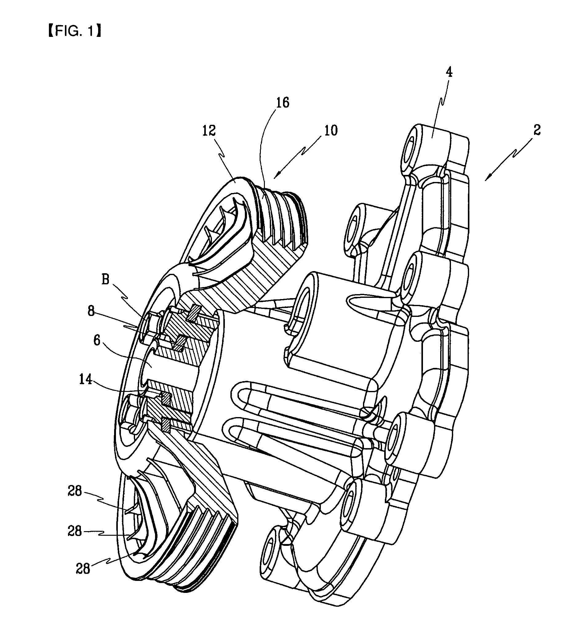 Water pump pulley for cooling system of vehicle