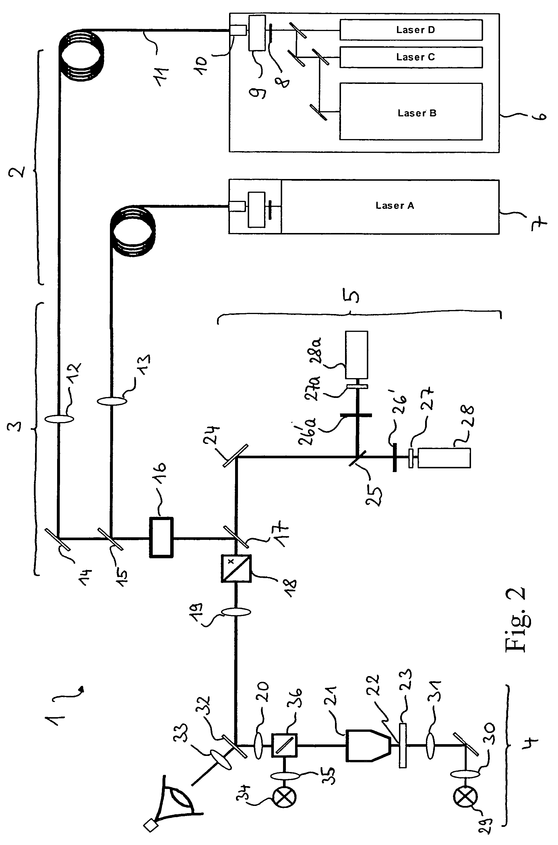 Light raster microscope and its use