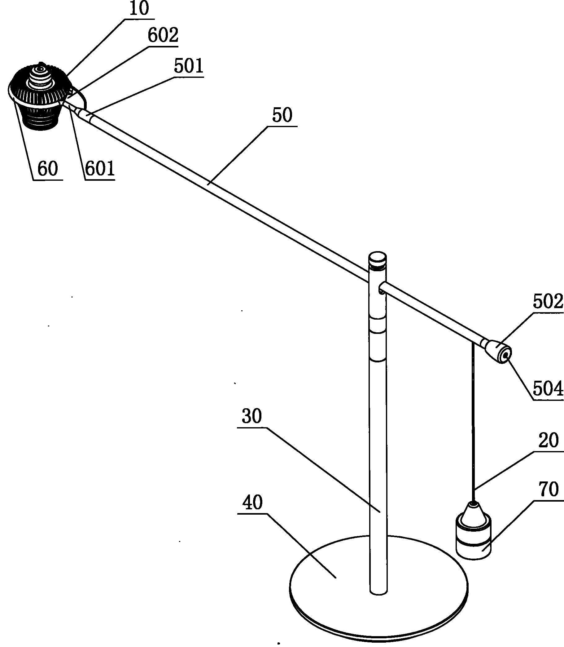 Measurement desk lamp