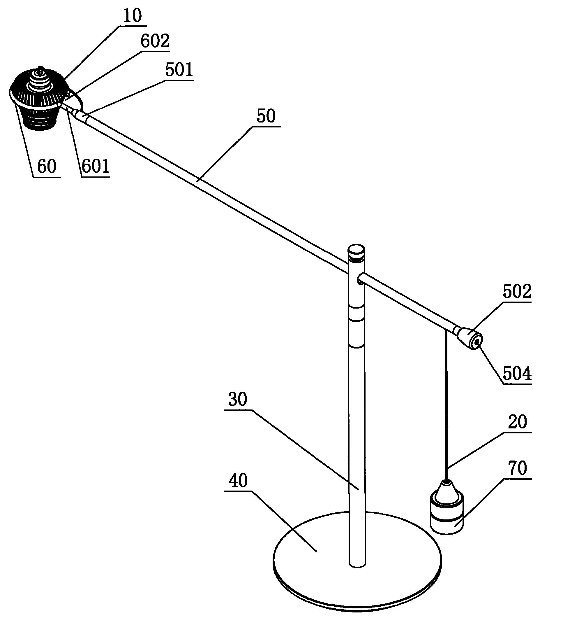 Measurement desk lamp