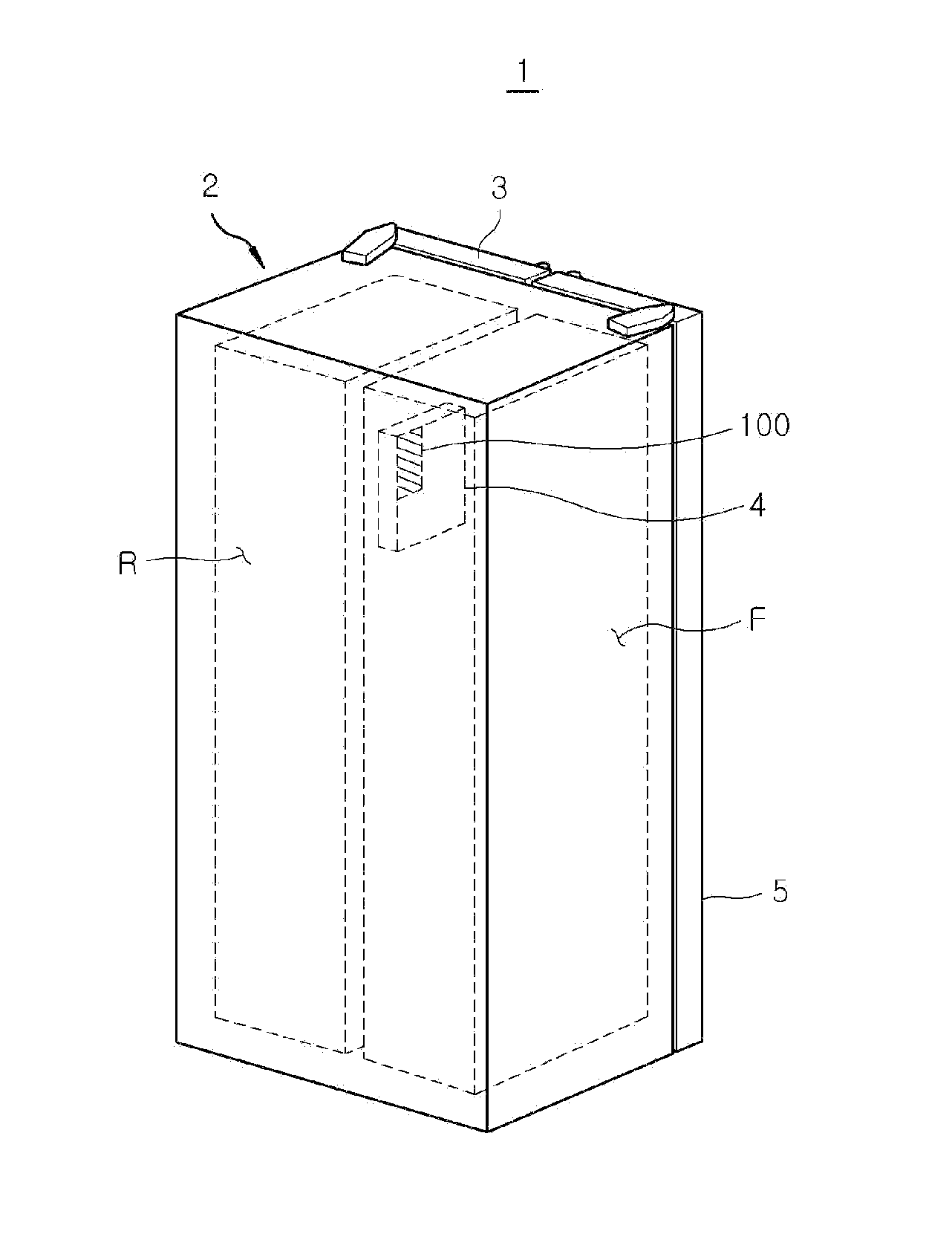 Cool air path damper assembly with elastic Anti-freezing member