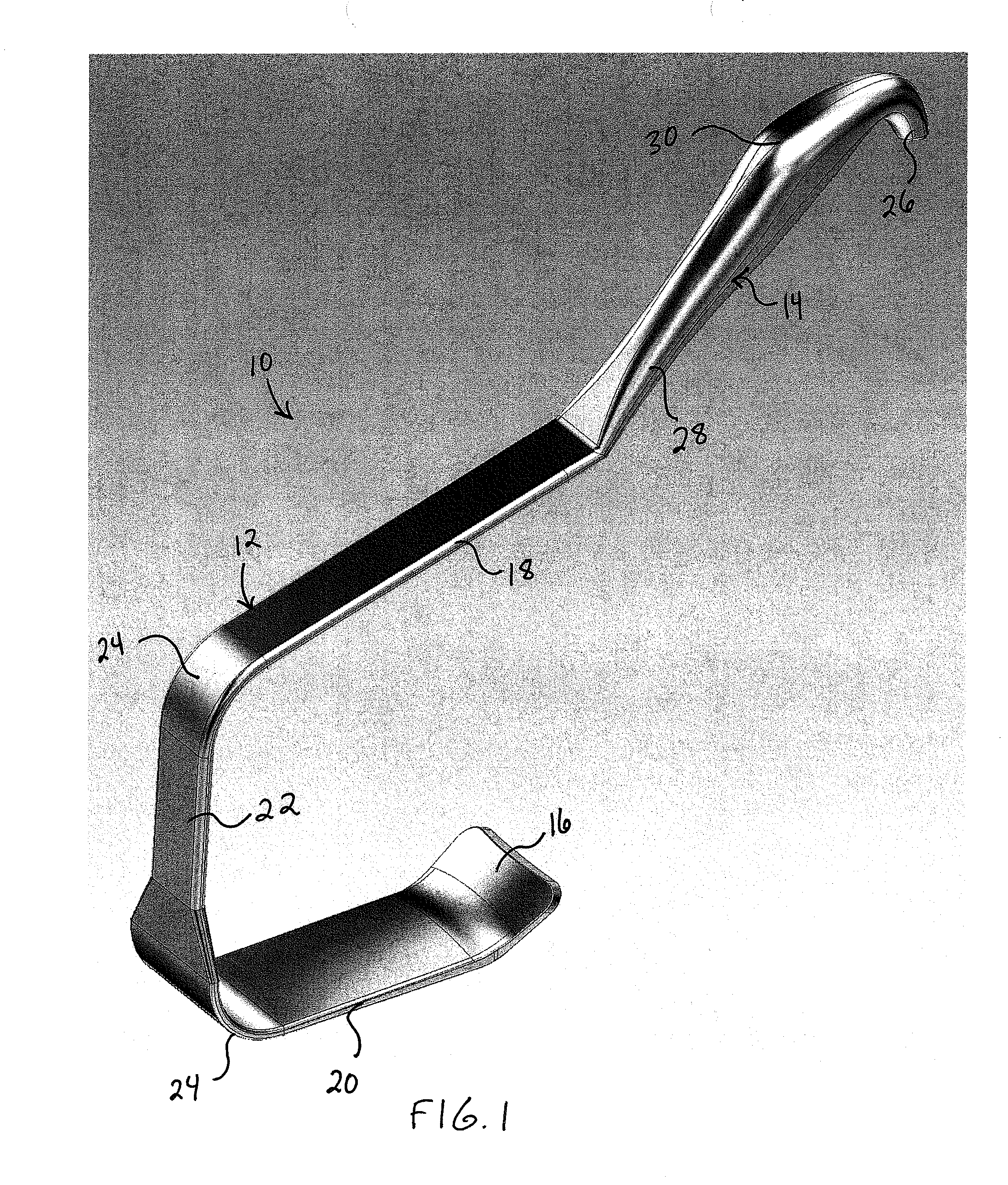 Device for transaxillary breast augmentation and associated method