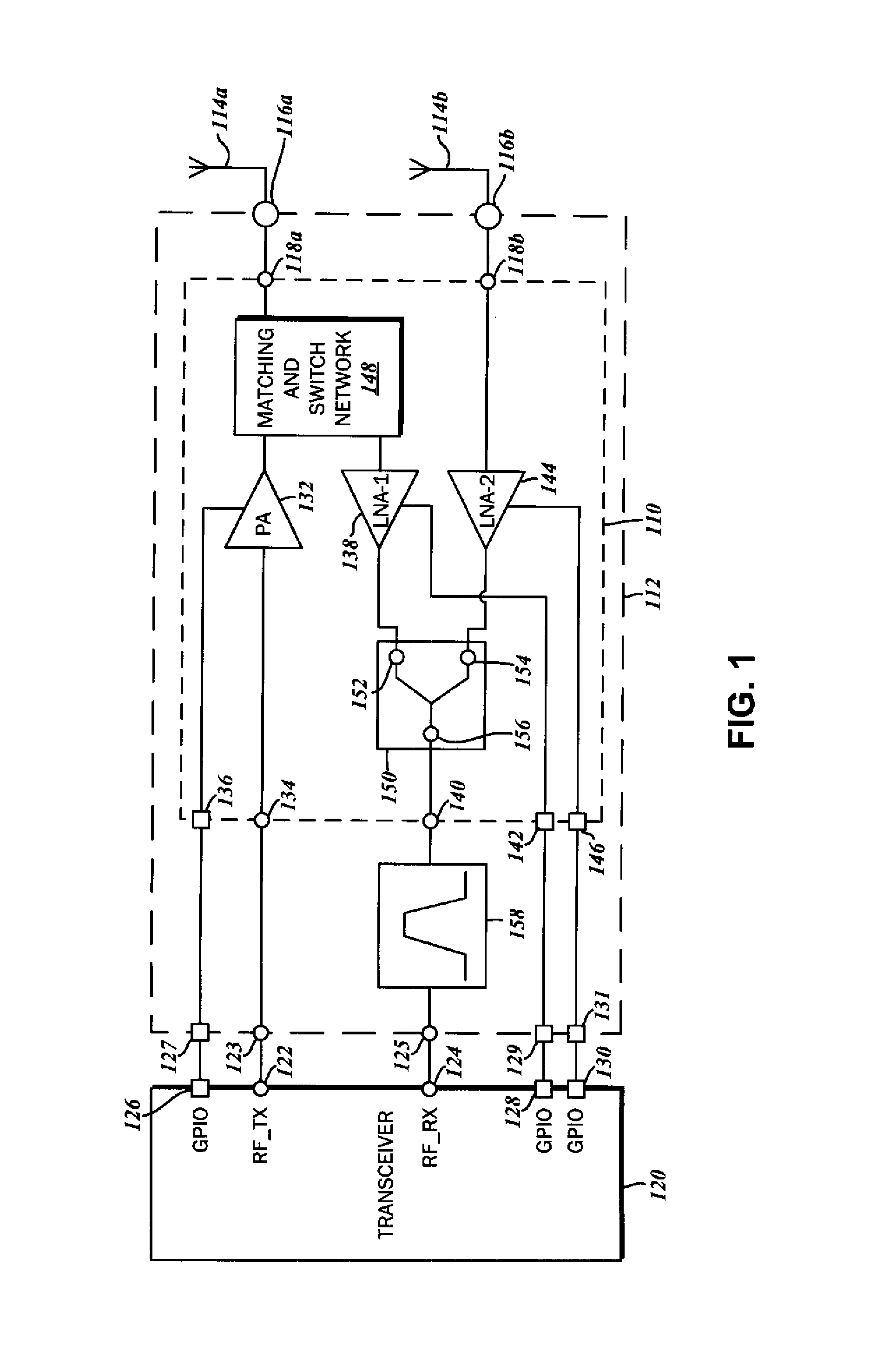 Radio Frequency Front End Circuit with Antenna Diversity for Multipath Mitigation