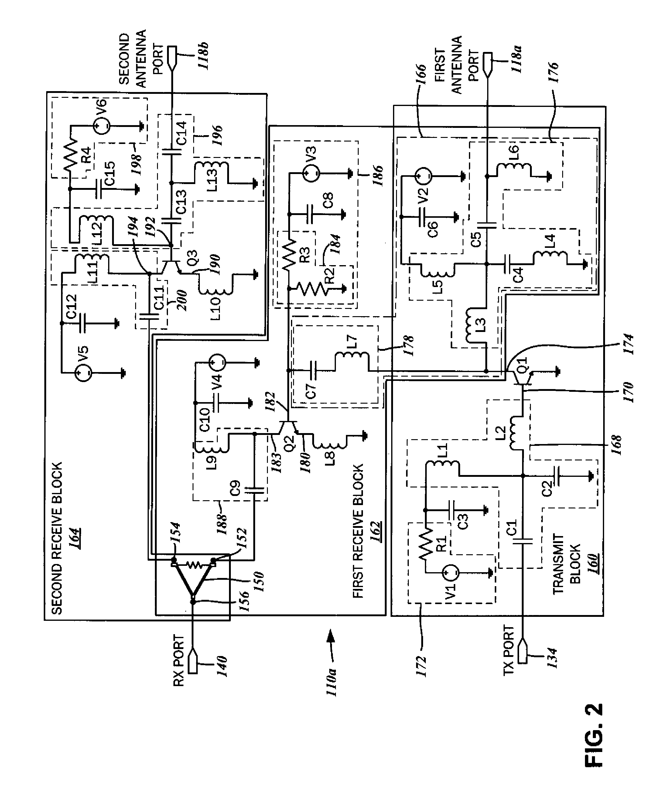 Radio Frequency Front End Circuit with Antenna Diversity for Multipath Mitigation