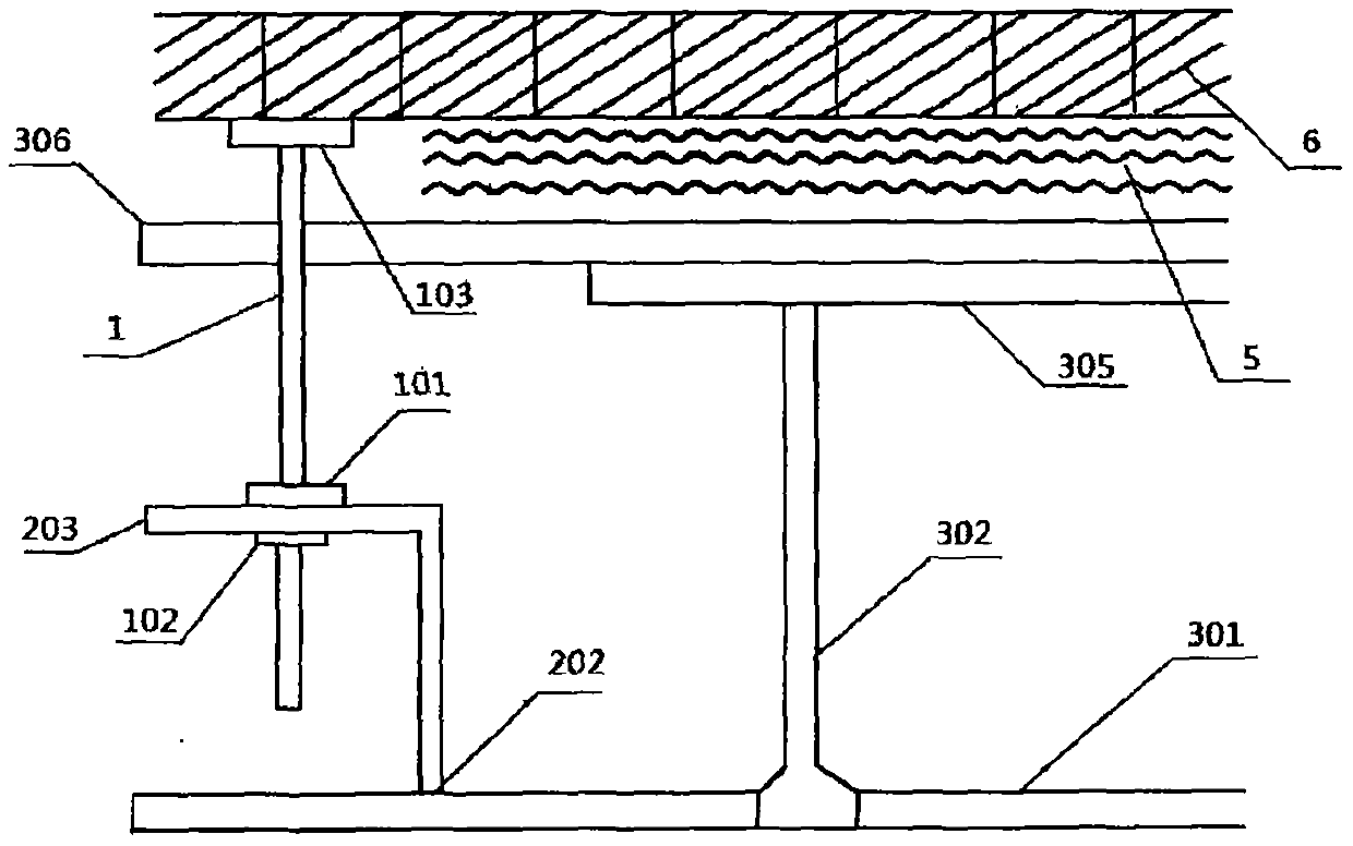 Leveling device of wall plaster based on minusing