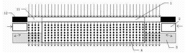 Device for eliminating splicing seam of light crystal display (LCD) screen and application method of device
