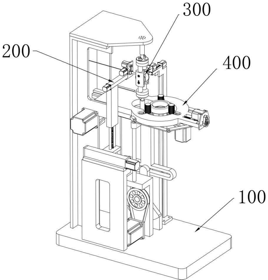 A toroidal inductor automatic winding device