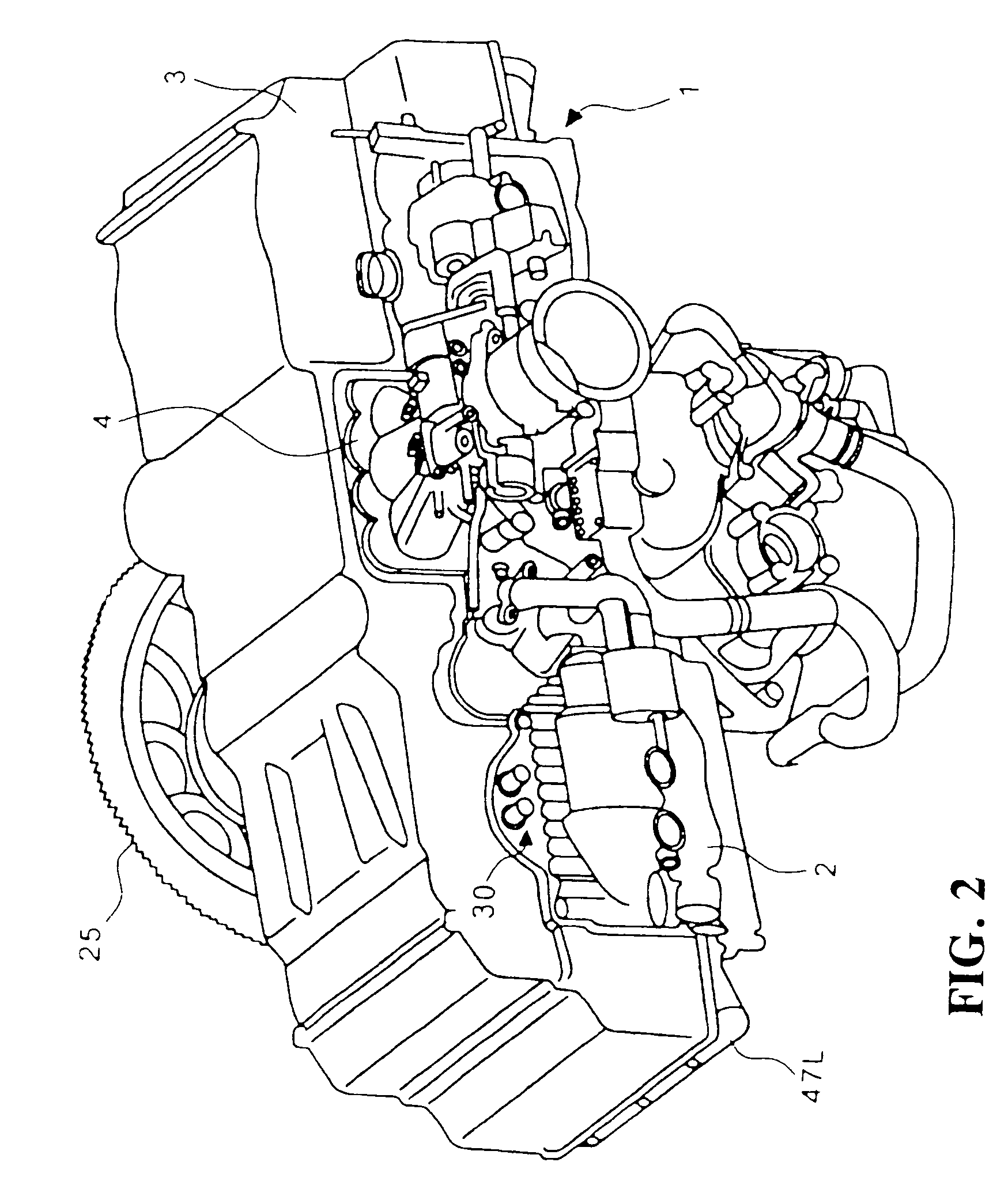 Harness outlet structure of engine