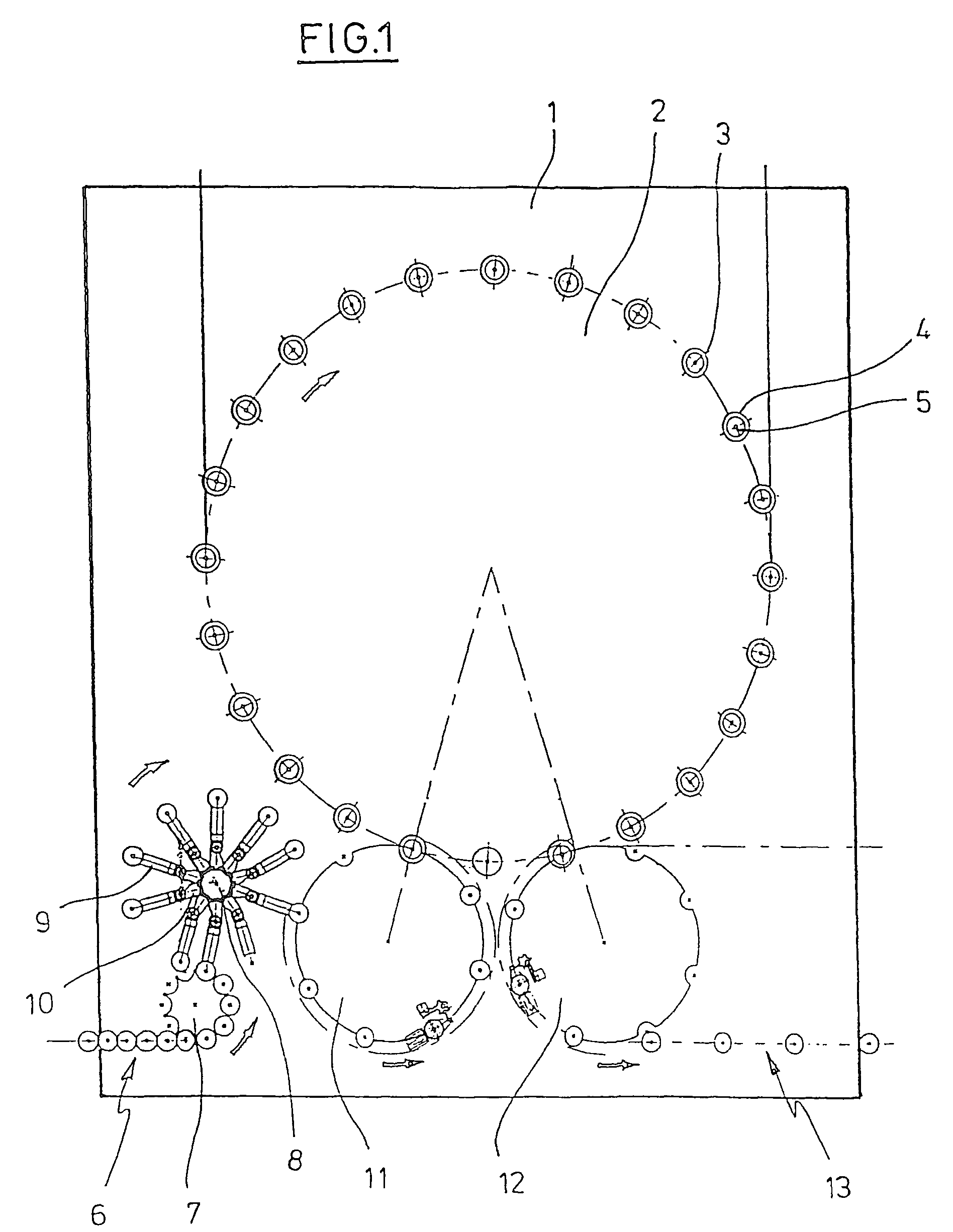 Method and device for plasma treating workpieces