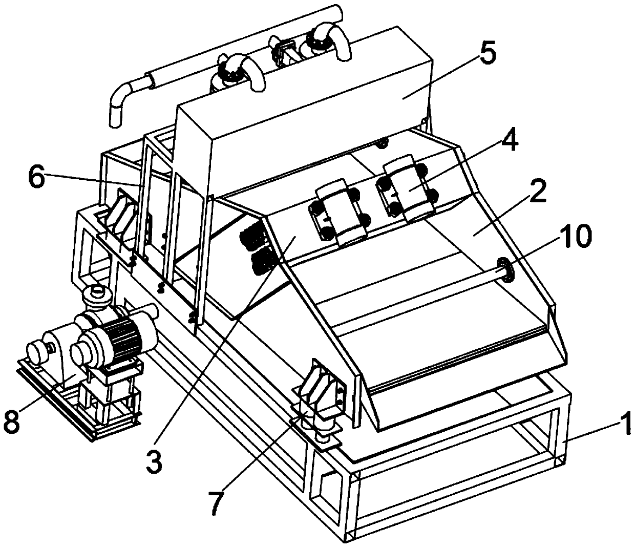 Multifunctional purification treatment device for industrial polluted wastewater treatment and use method thereof