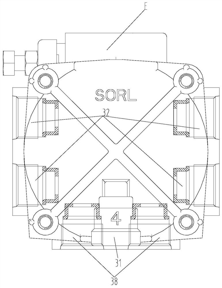 Large-flow adjustable double-ahead proportional relay valve