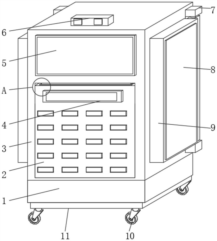 Mobile shared power bank and advertisement promotion all-in-one machine for shopping mall