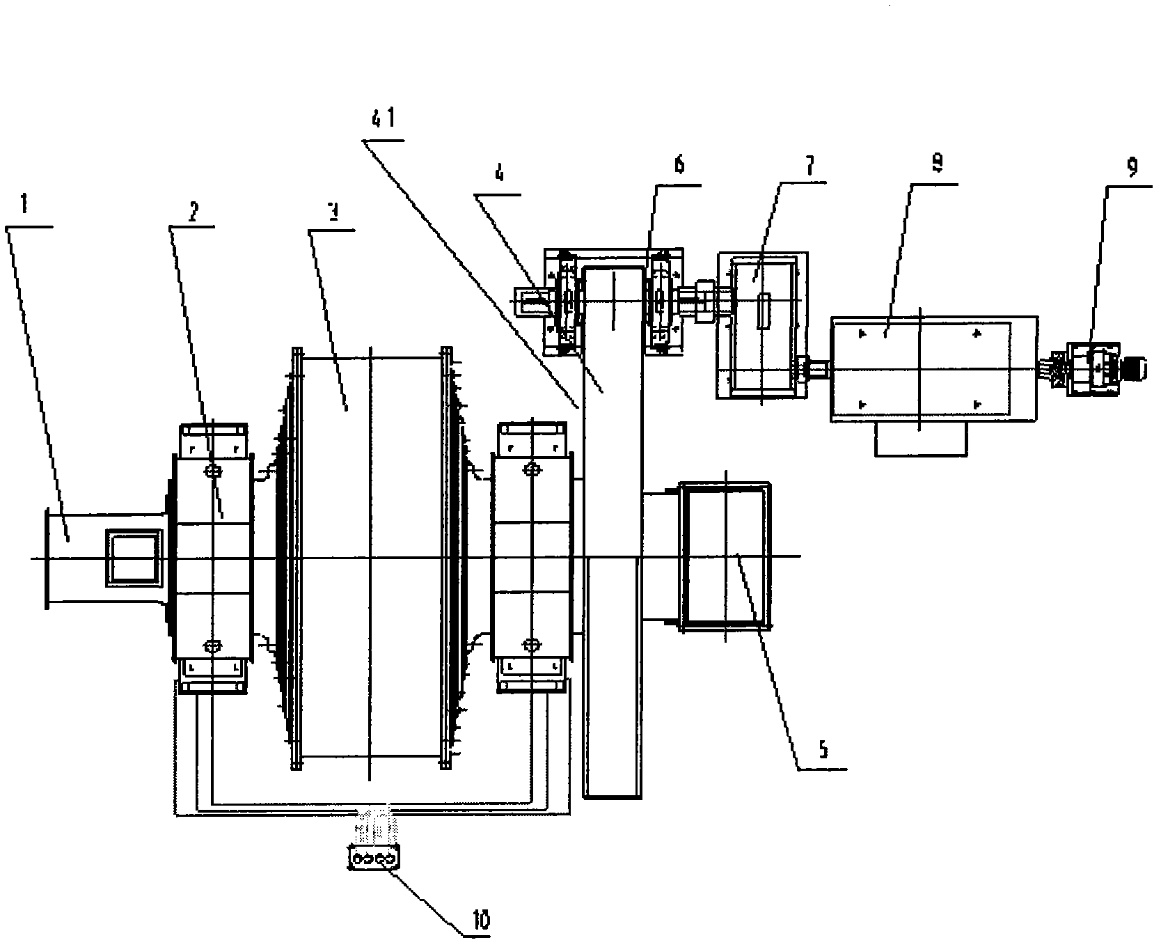 Large type crushing and grinding machine for crushing and grinding alumina crusting blocks