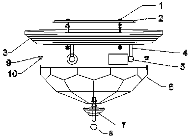 Soft ceiling lamp with rotatable lamp holder