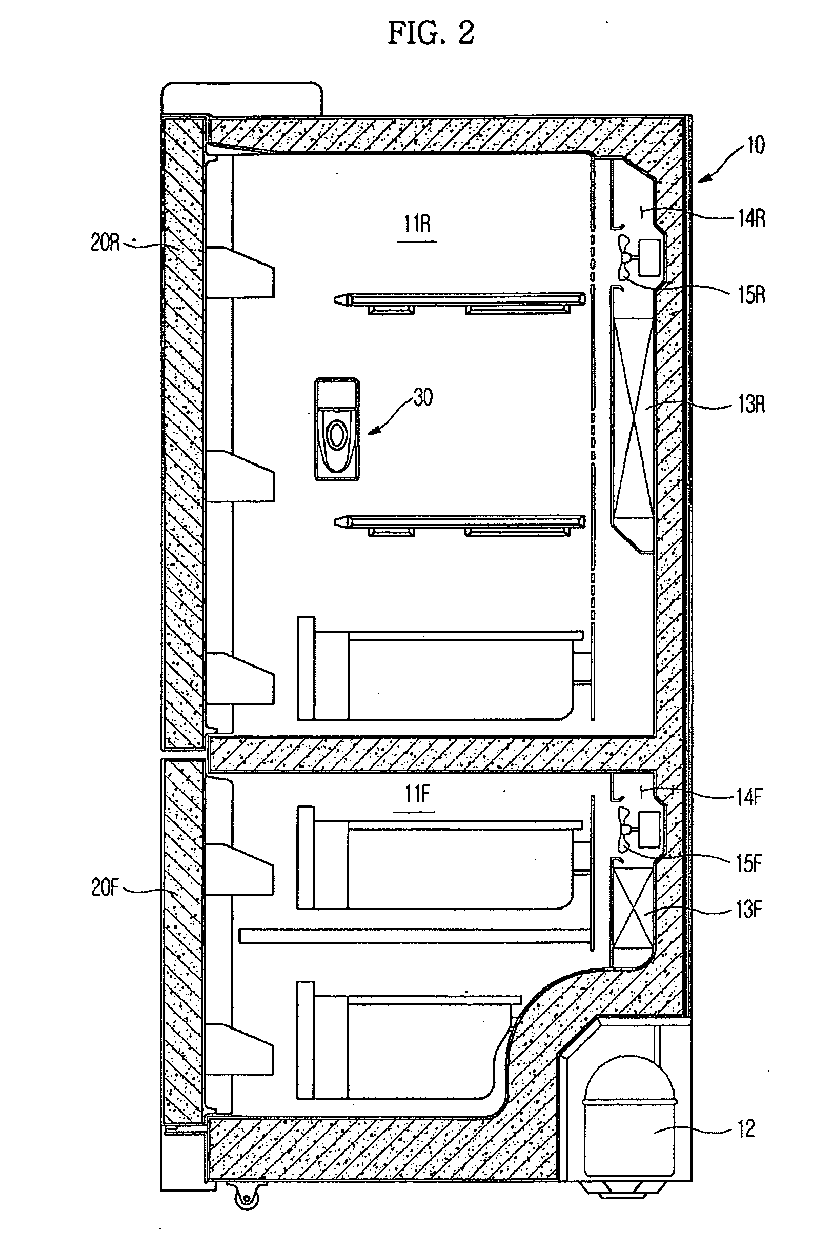Refrigerator with water dispenser