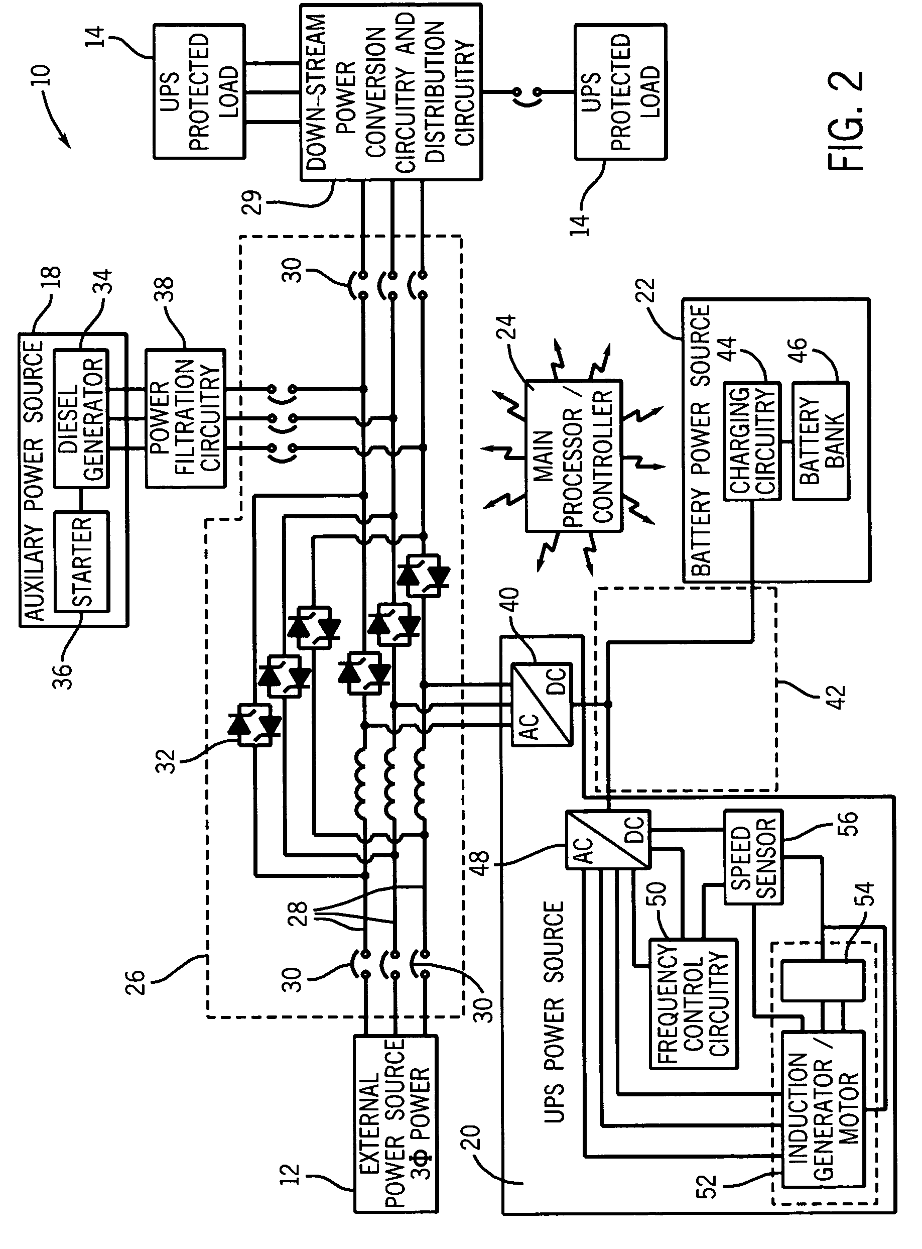 Apparatus and method for transient and uninterruptible power