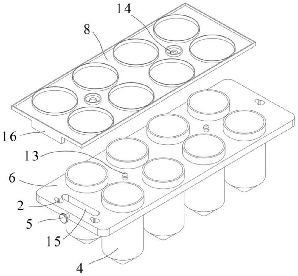 Ice bath sample rack device for homogenizing and homogenizing platform thereof