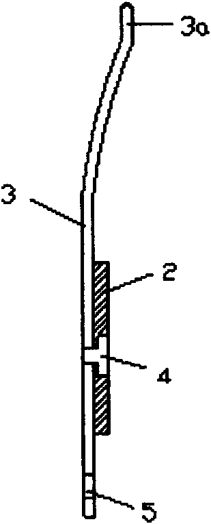 Shrapnel-type wire connector of auxiliary terminal of intelligent electric energy meter
