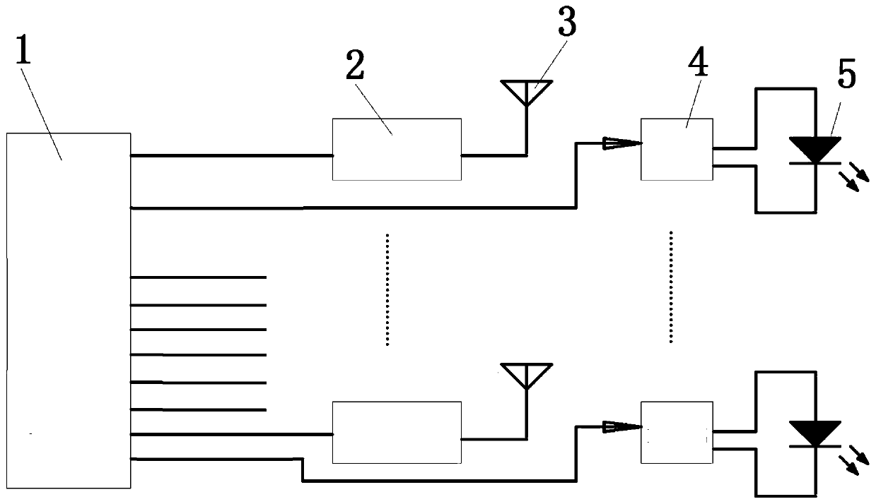 LED display screen and touchable control LED lamp thereof