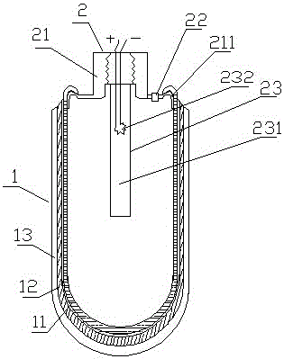 Disposable cylindrical graphene gas blaster and manufacturing method thereof