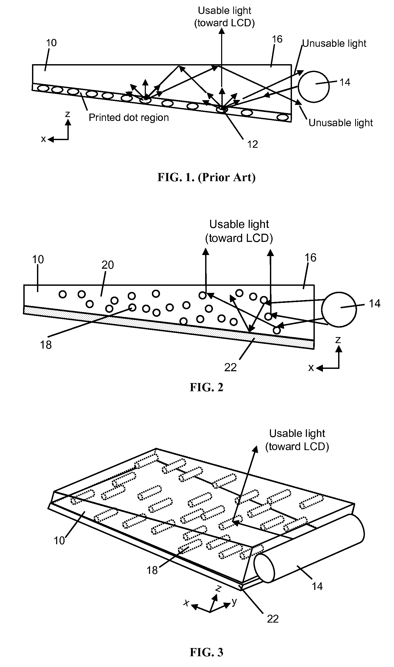 Lightguide comprising a low refractive index region