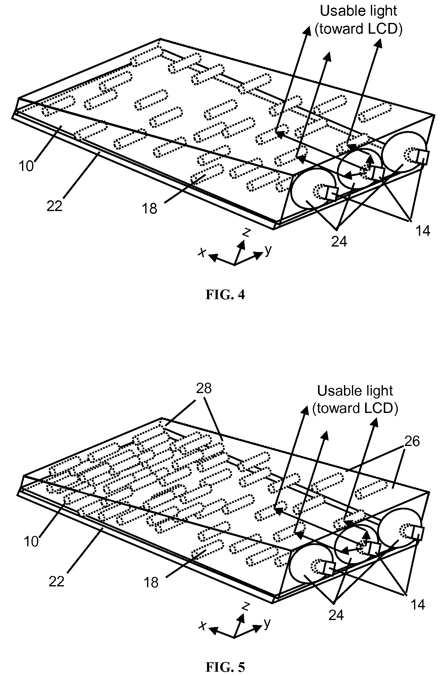 Lightguide comprising a low refractive index region
