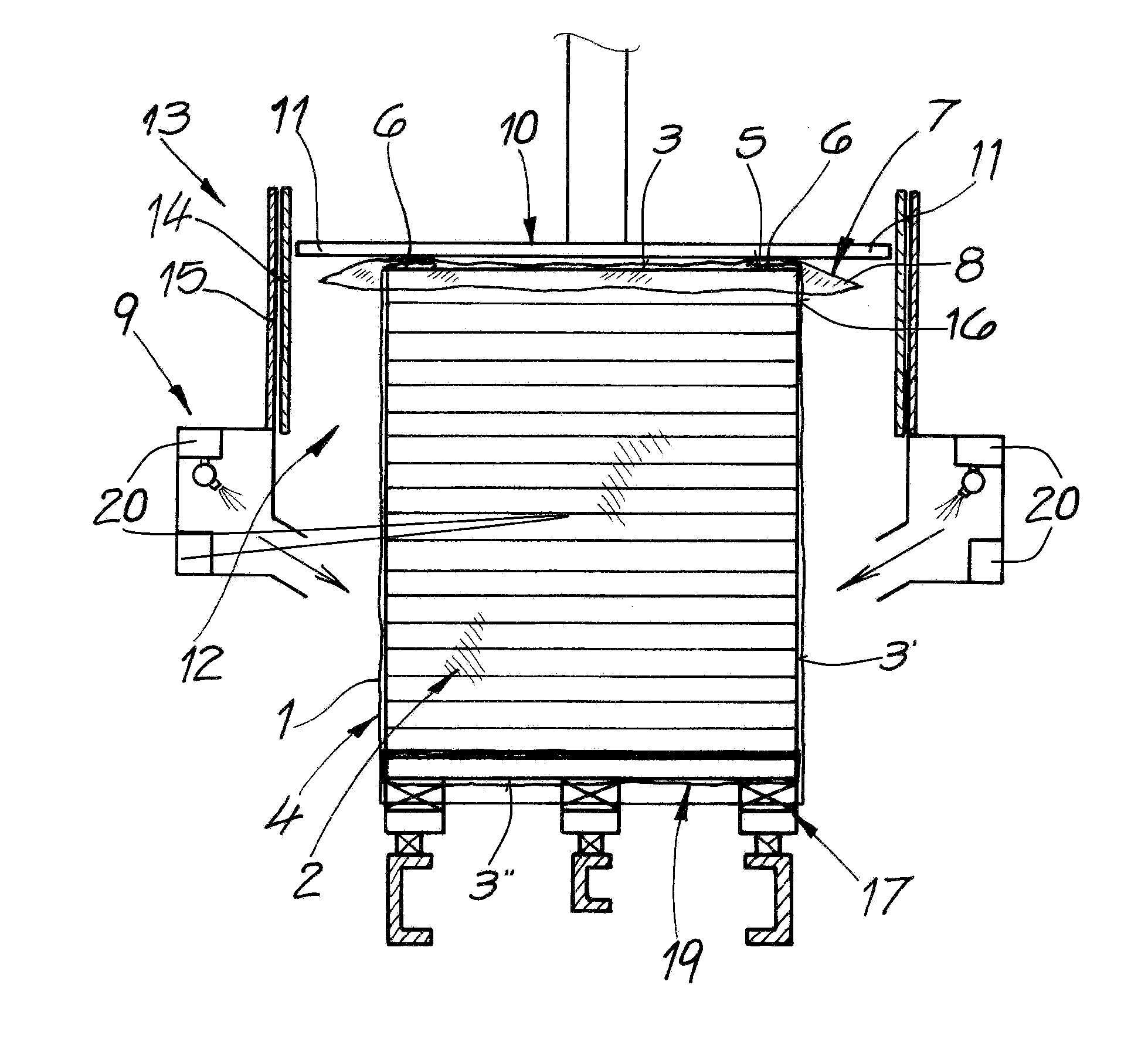 Method and apparatus for wrapping a film around an object
