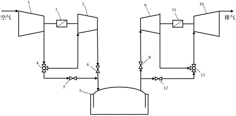 Air compressing energy storage system