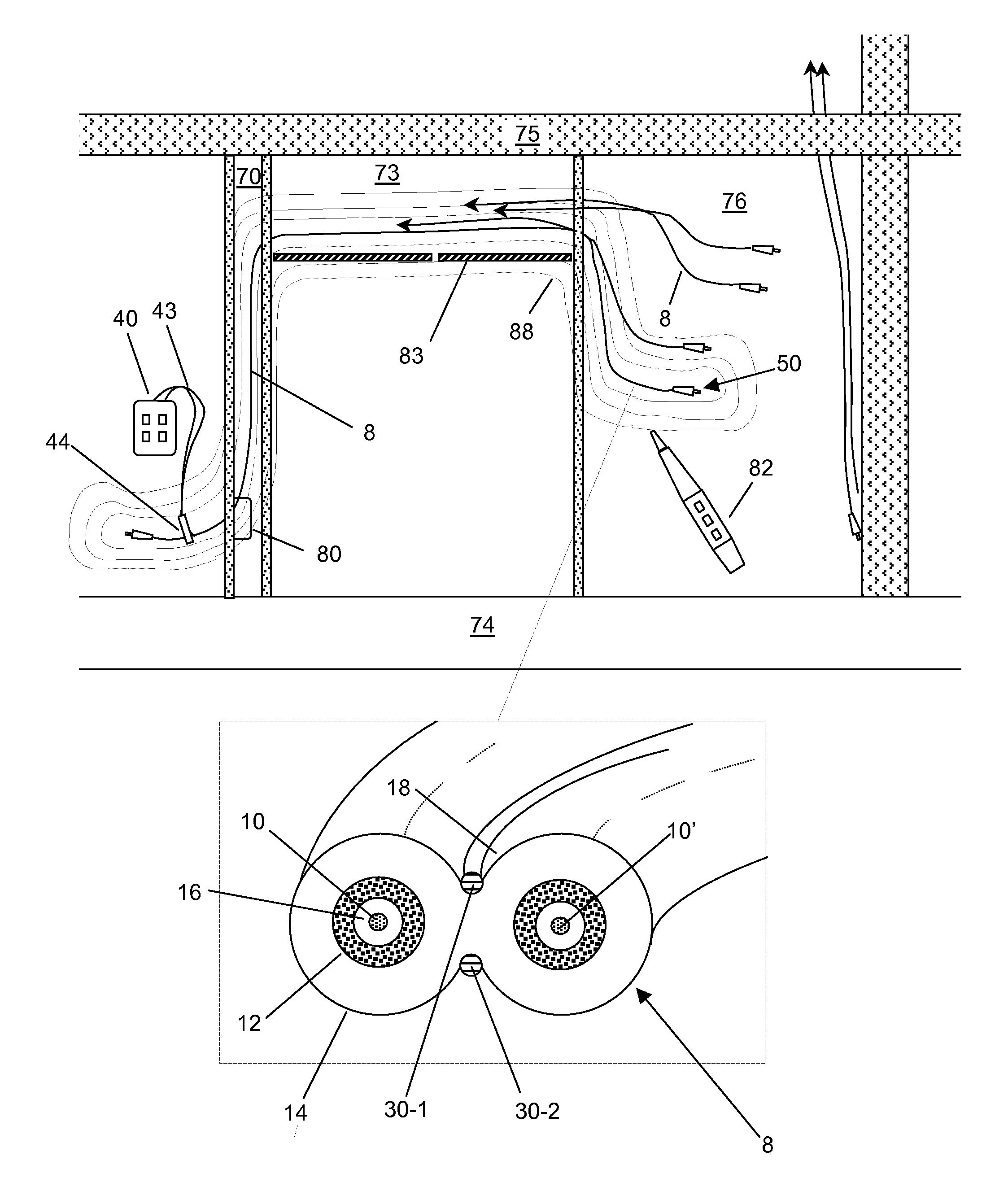 Electrically Traceable and Identifiable Fiber Optic Cables and Connectors