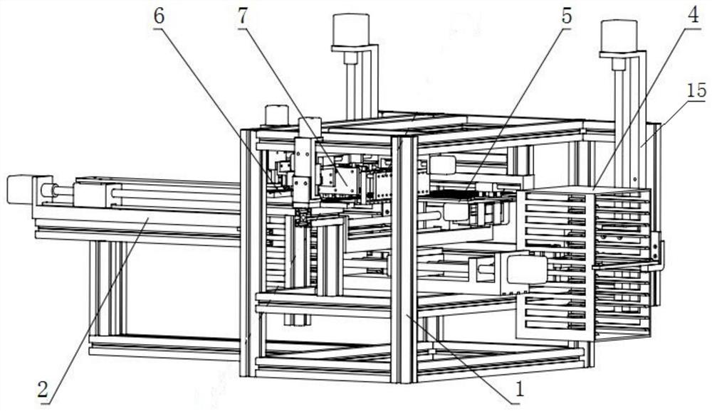 A parts discharging device