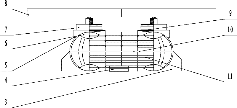 Rotating thin-shell duplex type house anti-seismic safety survival facility manufactured by thin plates