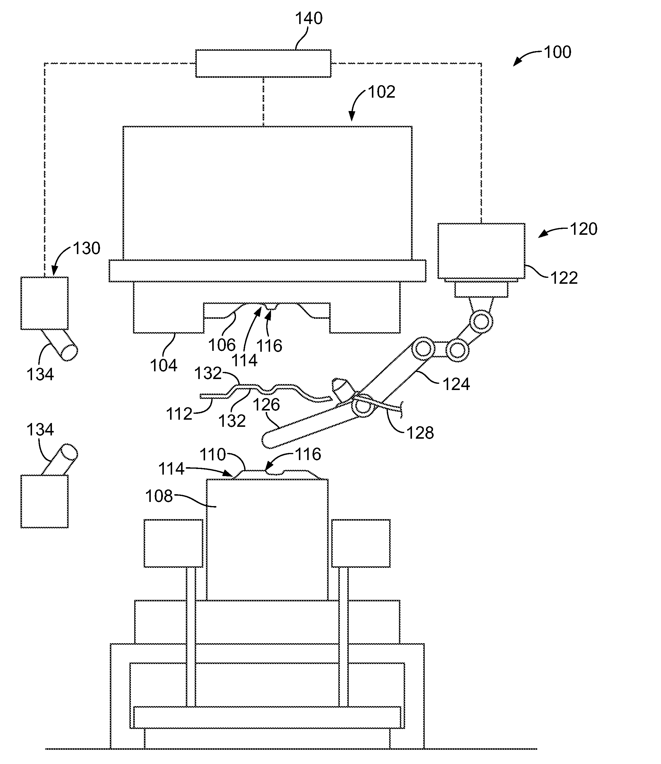 Methods and systems for target cleaning die surfaces of a die of a press machine