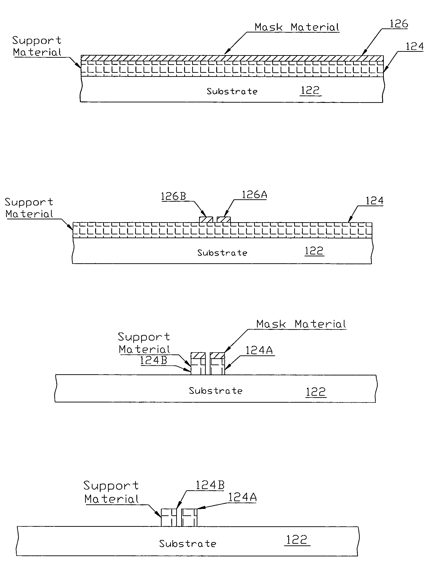 Connector for making electrical contact at semiconductor scales